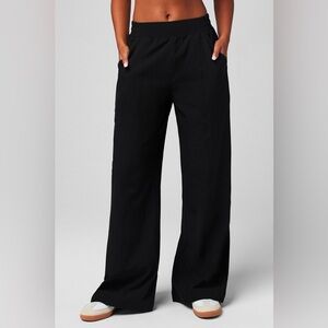 Fabletics Downtown Black Wide Leg Pants